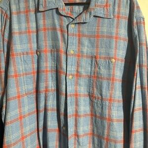 Sonoma Flannel Long Sleeve Shirt L